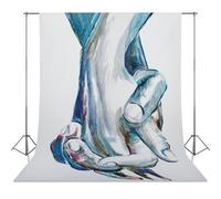 Gay Couple Hands Holding Nude Male Art Watercolor Print Modern Love Wall Decor Unique Gift for Gay Friend Love Is Love-1 Photography Cloth56x118inch(142x300cm)