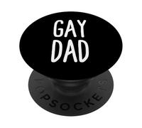 GAY DAD Proud of my Gay Fathers Day Gay Dad PopSockets Adhesive PopGrip