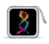 Gay DNA Science CD Case Portable DVD Storage Small CD Holder Organizer for Home Travel
