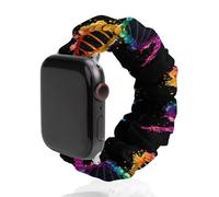 Gay DNA Science Watch Band Elastic Scrunchie Watch Strap Soft Wristband Compatible with Apple Watch