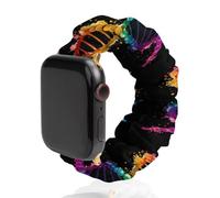 Gay DNA Science Watch Band Elastic Scrunchie Watch Strap Soft Wristband Compatible with Apple Watch