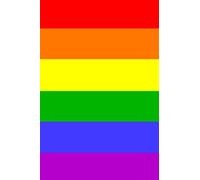 Gay Journal: A gay pride rainbow flag notebook for proud men and women | Be proud of who you are | Lined journal page style