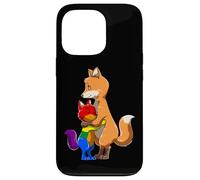 Gay Kid And LGBTQ Fox Mama Rainbow Pride Love Case for iPhone 13 Pro