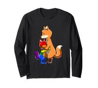 Gay Kid and LGBTQ Fox Mama Rainbow Pride Love Long Sleeve T-Shirt