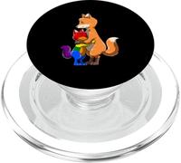 Gay Kid And LGBTQ Fox Mama Rainbow Pride Love PopSockets PopGrip for MagSafe