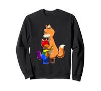 Gay Kid And LGBTQ Fox Mama Rainbow Pride Love Sweatshirt