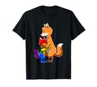 Gay Kid and LGBTQ Fox Mama Rainbow Pride Love T-Shirt