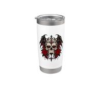 Gay LGBT Vampire Skull Rainbow Fangs Gothic Pride Stainless Steel Insulated Tumbler