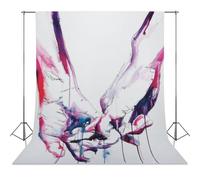 Gay Love Art Print, Brenden Sanborn Signature Drip Watercolor, Strong Hands Connection, Lgbtqa+ Wall Decor, Pinkie Promise Romance-1 Photography Cloth56x98inch(142x250cm)