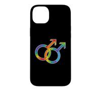 Gay man symbol male symbols partnership rainbow men's love Case for iPhone 14 Plus