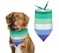 Gay Men Proud Flag Dog Bandana Puppy Cat Scarfs Bibs Washable Triangle Kerchief Pet Gifts