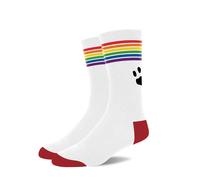 GAY MENS SOCKS Cotton Crewe PRIDE BOY QUEER MASTER BEAR TOP PROWLER RED