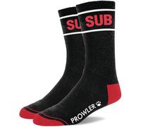 GAY MENS SOCKS Cotton Crewe PRIDE BOY QUEER MASTER BEAR TOP PROWLER RED