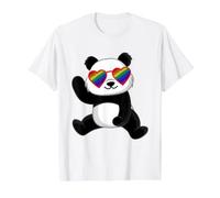 Gay Panda Queer Pride Stuff LGBTQ+ Teens Rainbow Panda Lover Value Graphic T-Shirt, Men, White, M