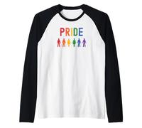 Gay Pride 2025 LGBT Pride Month Rainbow Flag Celebration Raglan Baseball Tee