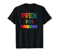 Gay Pride 2025 LGBT Pride Month Rainbow Flag Celebration T-Shirt