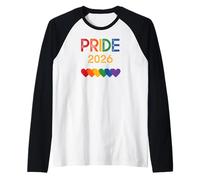 Gay Pride 2026 LGBT Pride Month Rainbow Celebration Raglan Baseball Tee