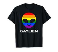Gay Pride Alien Face Funny Gaylien T-Shirt