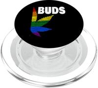 Gay Pride Best Buds LGBT Funny Pot Leaf Marijuana Weed gift PopSockets PopGrip for MagSafe