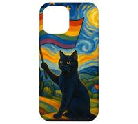 Gay Pride Cat Art Starry Night Style LGBTQ Pride Cute Kitten Case for iPhone 12 Pro Max