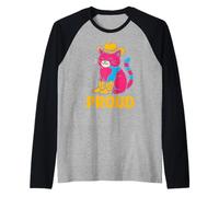 Gay Pride Cute Cat Proud Rainbow Tee Raglan Baseball Tee