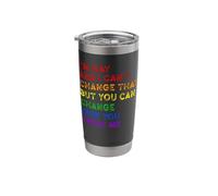 Gay Pride Equality LGBTQ+ Respect Message Stainless Steel Insulated Tumbler