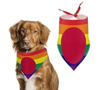Gay Pride Flag of Japan Dog Bandanas Puppy Triangle Kerchief Cat Scarfs Washable Bibs Pet Gifts