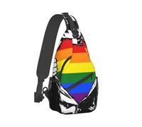 Gay Pride Lgbt Rainbow Crossbody Chest Bag, Unisex Crossbody Bag, Travel, Sports, Hiking And Leisure Backpack