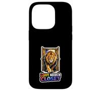 Gay Pride Lion LGBTQ Rainbow Lion Queer Pride Equality Case for iPhone 14 Pro