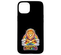 Gay Pride Lion LGBTQ Rainbow Lion Queer Pride Equality Case for iPhone 15 Plus