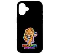 Gay Pride Lion LGBTQ Rainbow Lion Queer Pride Equality Case for iPhone 16