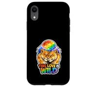 Gay Pride Lion LGBTQ Rainbow Lion Queer Pride Equality Case for iPhone XR