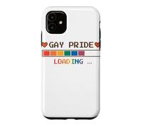 Gay Pride Loading Bar Pixel Art Design Case for iPhone 11