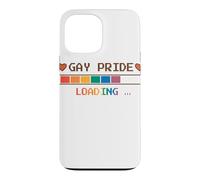 Gay Pride Loading Bar Pixel Art Design Case for iPhone 13 Pro Max