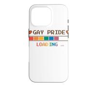 Gay Pride Loading Bar Pixel Art Design Case for iPhone 16 Pro