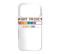 Gay Pride Loading Bar Pixel Art Design Case for iPhone 17 Pro