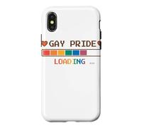 Gay Pride Loading Bar Pixel Art Design Case for iPhone X/XS