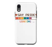 Gay Pride Loading Bar Pixel Art Design Case for iPhone XR