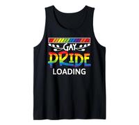 Gay Pride Loading Rainbow Adult Party Lesbian Queer CSD LGBT Tank Top
