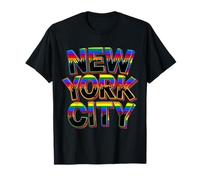 Gay Pride New York City Souvenier NYC Vacation Rainbow LGBTQ T-Shirt