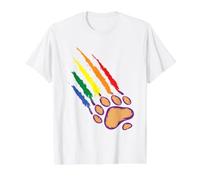 Gay Pride Proud Bear Rights & LGBTQ Support Value Graphic T-Shirt