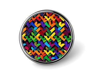 Gay Pride Rainbow Brooch,Fashion Creative Funny Light Luxury Badge, High-end Chic Personalized Round Emblem for Clothing Suit Scarves & Gift