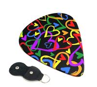 Gay Pride Rainbow Guitar Pickfor Pickups For Acoustic Electric Guitar Bass Ukulele