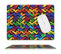 Gay Pride Rainbow Leather Mouse Pad Mouse Mat