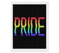 Gay Pride Rainbow LGBT Diamond Painting Kits for Adults Full Square Drill Diamond Art 12"x16"
