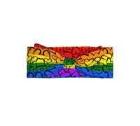 Gay Pride Rainbow Pattern Baby bow headband, a hair accessory for newborns and infants, suitable for babies 0-6 months old