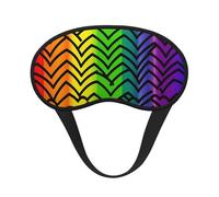 Gay Pride Rainbow Pattern Sleep Mask for Side Sleeper, Blackout Eye Mask for Women Men, Zero Pressure Sleeping Masks Soft Breathable Eye Cover Comfortable Blindfold Eyeshade for Night Sleep