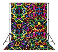Gay Pride Rainbow Print Backdrop For Photoshoot, Photo Backdrop Background Curtain For Photography Portraits(No Stand)