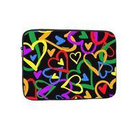 Gay Pride Rainbow Print Laptop Bag Collection Protection,Inside Pocket Briefcases for Laptops Portable Bag Work