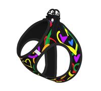 Gay Pride Rainbow Print Pet Leash Vest For Small Dogs Cats, Adjustable Pet Harness Vest, Outdoor Walking Hiking